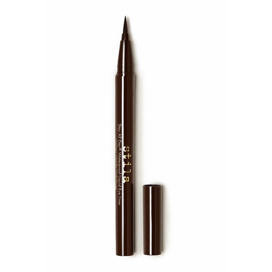 stila Stay All Day Waterproof Liquid Eye Liner, Dark Brown (Rich Chocolate)