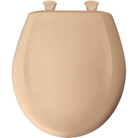 Bemis 200SLOWT 213 Lift-Off Plastic Round Slow-Close Toilet Seat, Peach Bisque