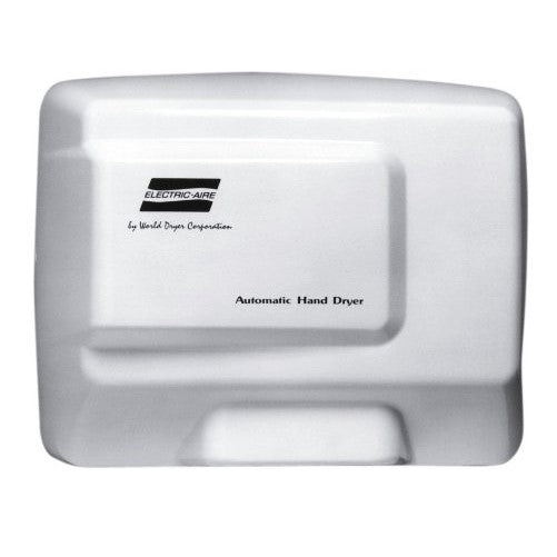 World Dryer Electric-Aire LE1-974 Alum White Automatic Hand Dryer - 110/120V