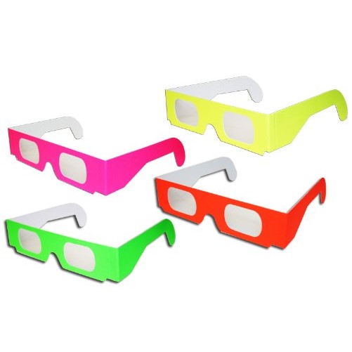 Fireworks / Rainbow / Prism / Diffraction Glasses - 4 Pair