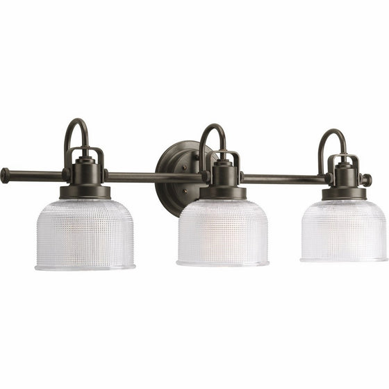 Progress Lighting P2992-74 Archie Three Light Bath Vanity, Venetian Bronze Finish