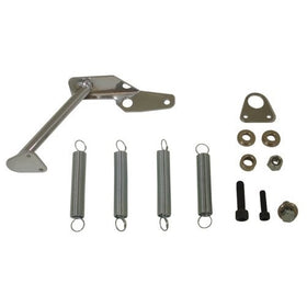 CHROME STEEL CARBURETOR MOUNT THROTTLE RETURN SPRING KIT