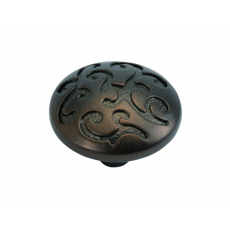 Hickory Hardware P3091-RB 1-1/4-Inch Mayfair Satin Cabinet Knob, Refined Bronze