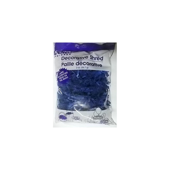 1 Bag of Blue Crinkle Cut Paper Shred for Gift Packaging Wrap Basket Filling