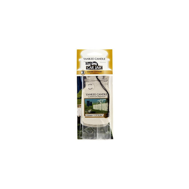 3 Yankee Candle Car Jar Clean Cotton