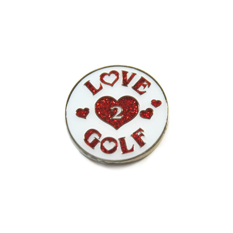 Navika Love 2 Golf Glitzy Ball Marker with Hat Clip