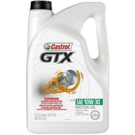 Castrol 03093 GTX 10W-30 Motor Oil, 5 Quart