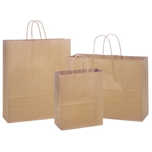 NATURAL KRAFT 300 Bag ASSORTMENTKraft Paper Shopping Bags 1 unit, 300 pack per unit.