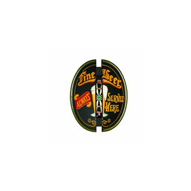 RAM Gameroom Products Dartboard Cabinet, "Fine Beer - Always Served Here"