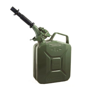 Wavian USA JC005KVS Authentic NATO Jerry Fuel Can and Spout System Khaki (5 Litre)