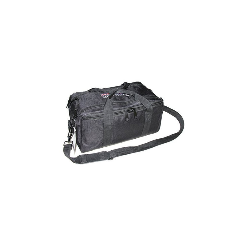USA GunClub Range Bag with Removable Hook & Loop Dividers, Black, Medium