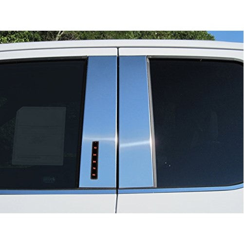 QAA FITS F-150 2015-2018 FORD (4 Pc: Stainless Steel Pillar Post Trim Kit w/keyless entry access, Super Cab, Crew Cab) PP55309