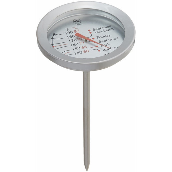 Escali AH1 NSF Listed Oven Safe Meat Thermometer, Silver