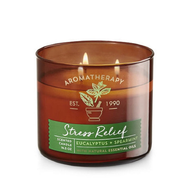 Bath & Body Works Aromatherapy Stress Relief, Eucalyptus Spearmint Scented Candle