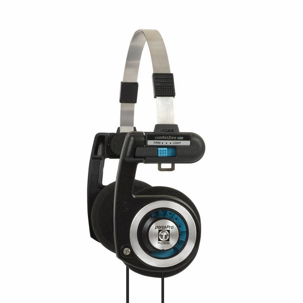 Koss Porta Pro On Ear Headphones with Case, Black/Silver
