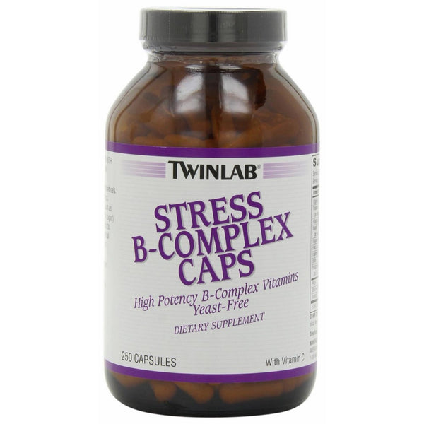 Twinlab Stress B-Complex Caps with Vitamin C, 250 Capsules