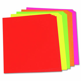 Pacon 104234 Neon Color Poster Board, 28 x 22, Green/Orange/Pink/Red/Yellow (Case of 25)