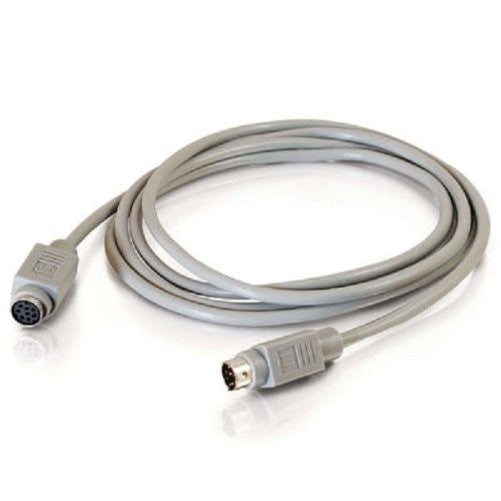 C2G 09569 8-Pin Mini-DIN M/F Serial RS232 Extension Cable, Beige (10 Feet, 3.04 Meters)