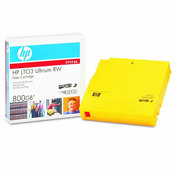 HP C7973A LTO3 Ultrium 800G 120 MB/sec Compressed Transfer Rate Ultrium RW Data Cartridge