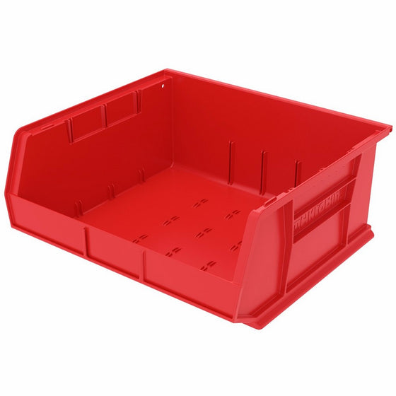 Akro-Mils 30250 Plastic Storage Stacking Hanging Akro Bin, 15-Inch by 16-Inch by 7-Inch, Red, Case of 6