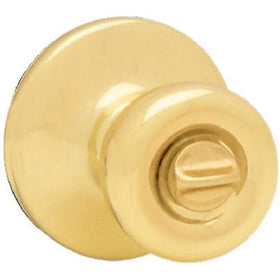 Kwikset 93001-210 Tylo Privacy Bed/Bath Knob in Polished Brass