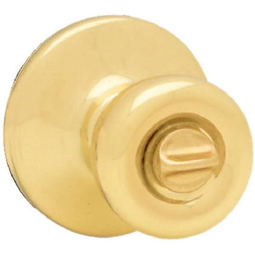 Kwikset 93001-210 Tylo Privacy Bed/Bath Knob in Polished Brass