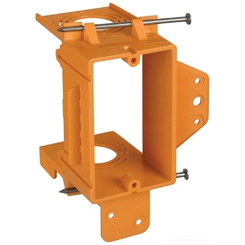 Union GBRSC100A Single-Gang Low-Voltage Bracket, Orange, Pack of 1