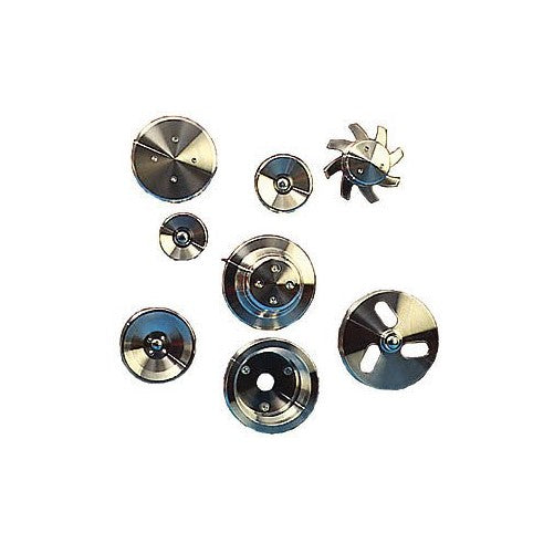 March Performance 5070 Clear Powdercoat Aluminum V-Belt Pulley Kit - Set of 3