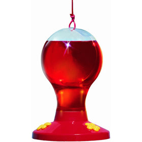 Perky-Pet 216 Clear Plastic 16-Ounce Hummingbird Feeder, 3 Feeding Ports