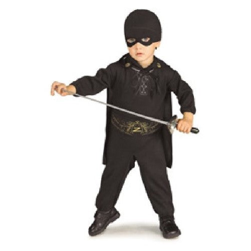 Zorro Romper And Headpiece Costume, 0-9 Months