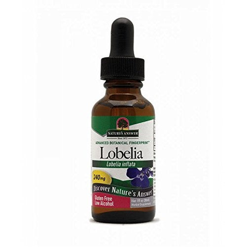 Nature's Answer Lobelia Herb with Organic Alcohol, 1-Fluid Ounce