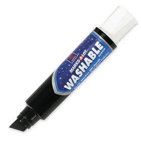 Marks-A-Lot Jumbo Chisel Tip Washable Marker, Black (24158)