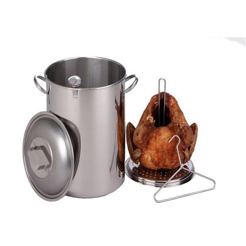 King Kooker SS26PKS 26-Quart Stainless Steel Turkey Pot Package