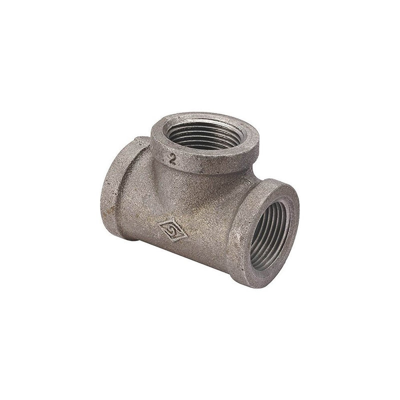 Tee Blk Malleable 1x3/4x3/4