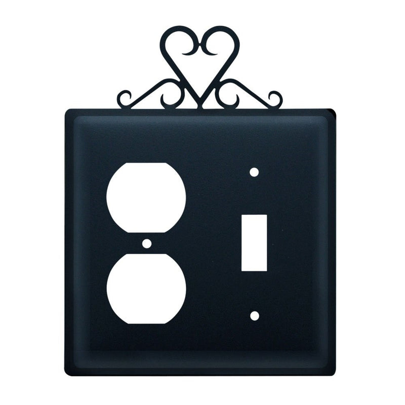 8 Inch Heart Single Outlet and Switch Cover
