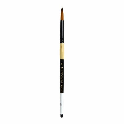 Dynasty Black Gold Series Synthetic Brushes Short Handle 8 round
