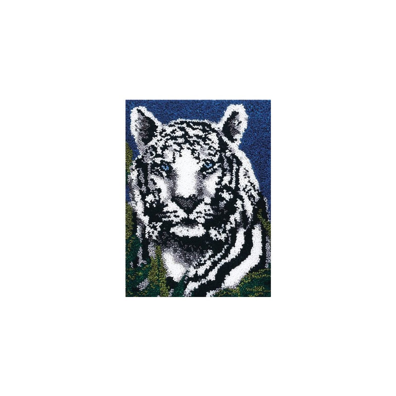 Latch Hook Kit - White Tiger - 24x34