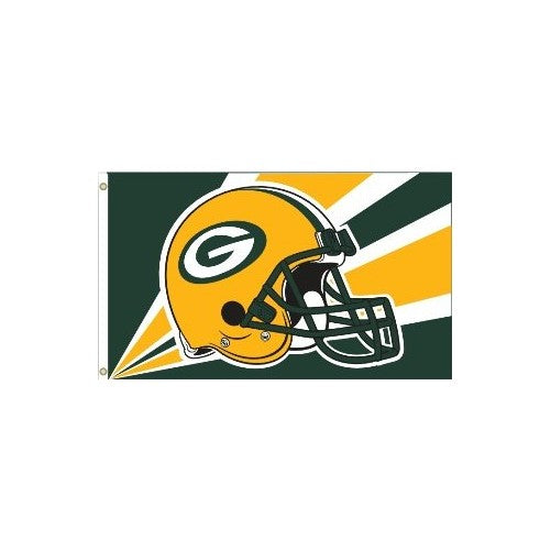 NFL Green Bay Packers 3-by-5 Foot Helmet Flag