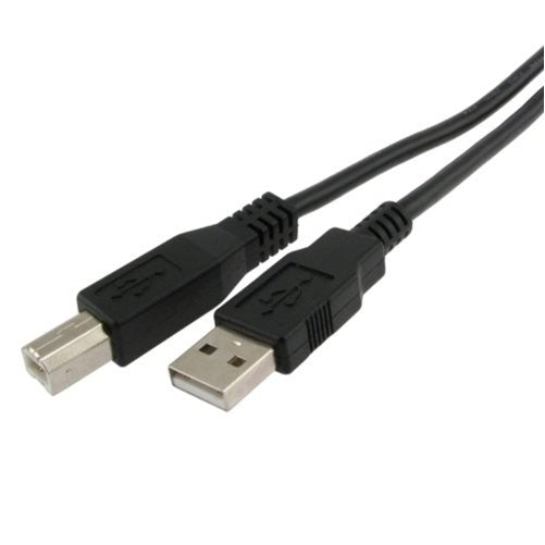 USB 2.0 Cable, Type A to B - 15 ft Black