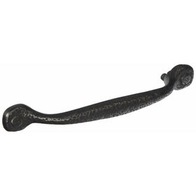 Hickory Hardware P2998-BI 128mm Refined Rustic Pull, Black Iron