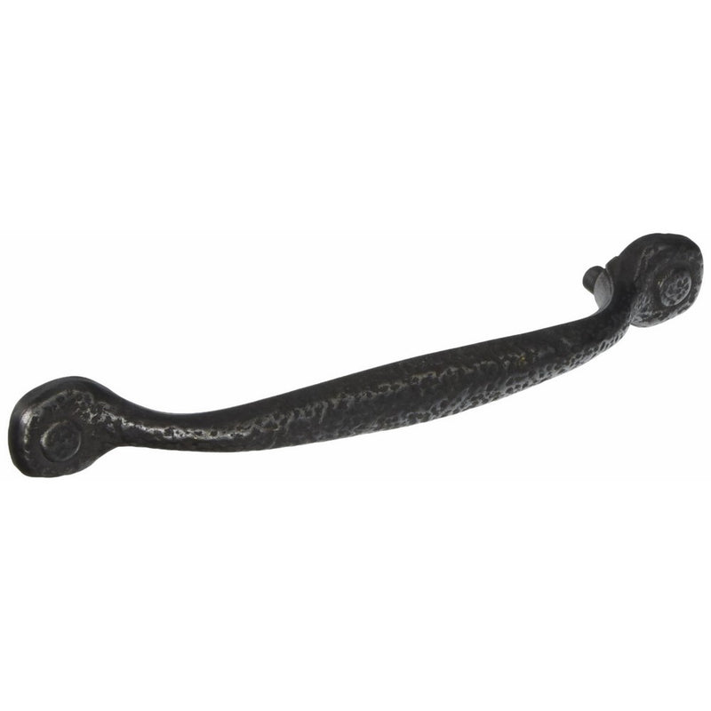 Hickory Hardware P2998-BI 128mm Refined Rustic Pull, Black Iron