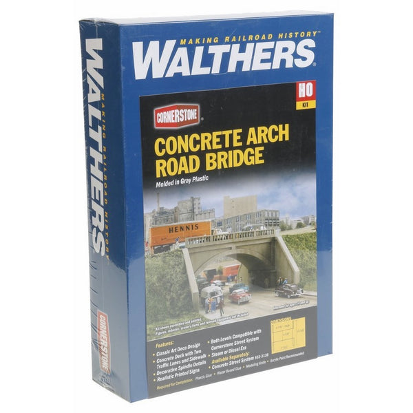 Walthers Cornerstone Series Kit HO Scale Street System- Arched Road Bridge