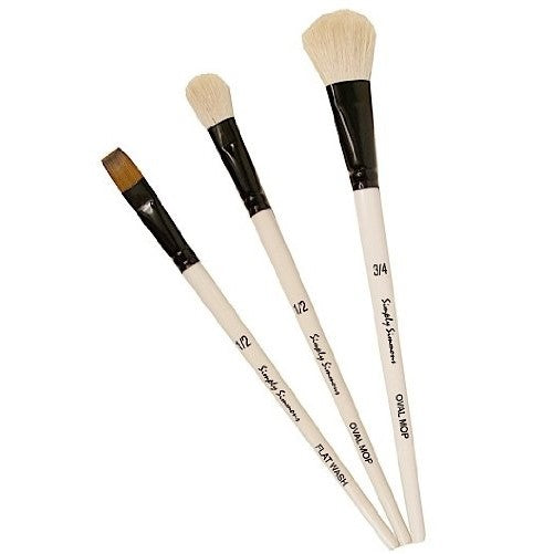 Robert Simmons Simply Simmons Value Brush Sets Mop Up Set set of 3