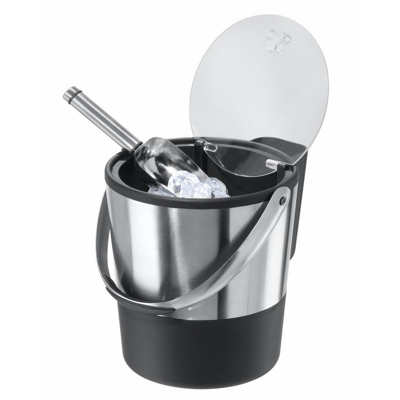 Oggi Double Wall Ice Bucket with Flip Lid and Stainless Ice Scoop