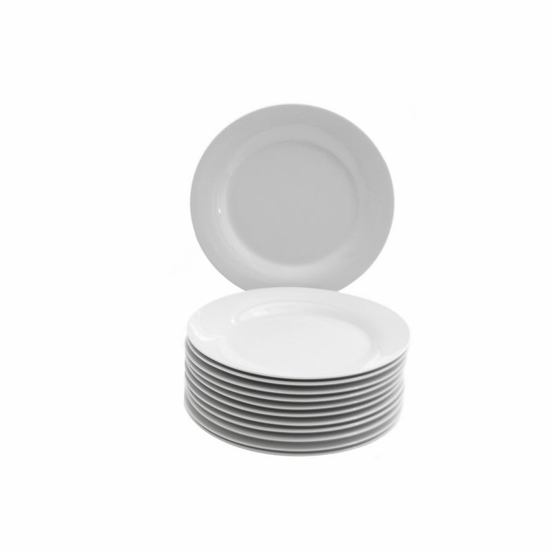 10 Strawberry Street Catering Set 7-1/2-Inch Salad/Dessert Plate, Set of 12