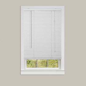 Achim Home Furnishings Deluxe Sundown 1-Inch Blind, 34-Inch by 64-Inch, White