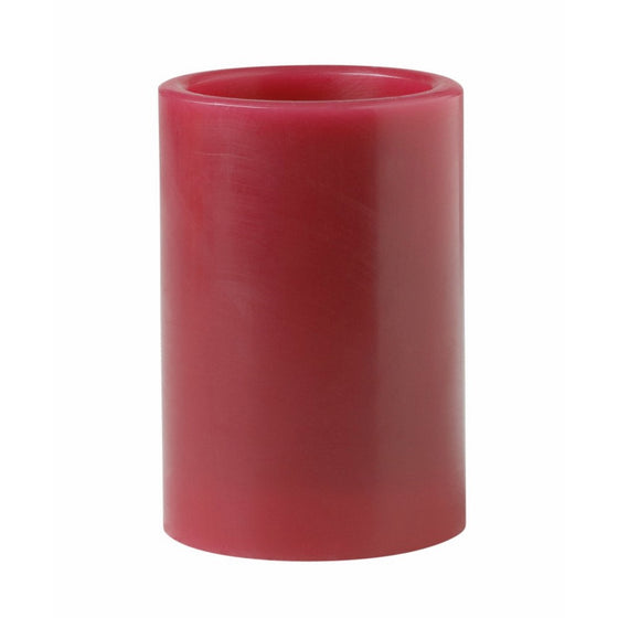 Mark Feldstein & Associates B4PAT 4-Inch Flameless Candle Pillar with Timer and Gift Box, Red Apple