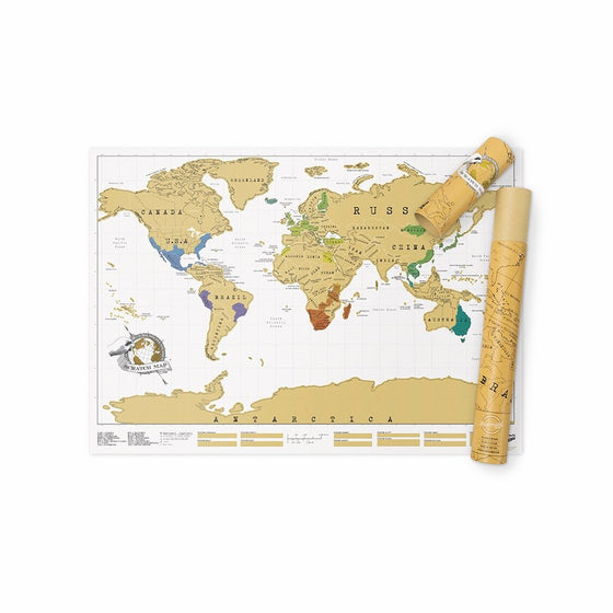 Scratch Map Original Scratch off Map, Personalized World Travel Map Poster with countries, states, cities