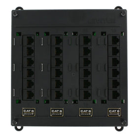 Leviton 476TM-624 Twist and Mount Patch Panel, 24 CAT 6 Ports