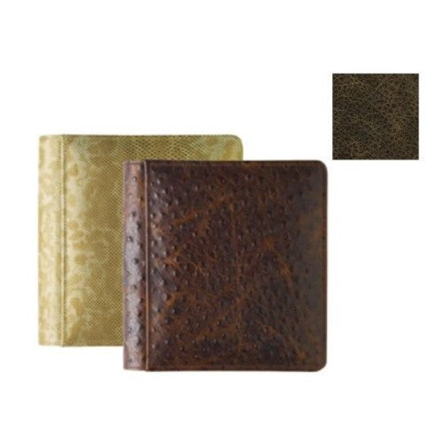 VINTAGE BROWN #103 fine-grain leather 1-up 5x7 album by Raika - 5x7
